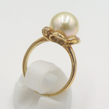 田崎真珠(TASAKI)　K18パールリング　10mm　リングサイズ13号　重量5.29g　レディース(中古)