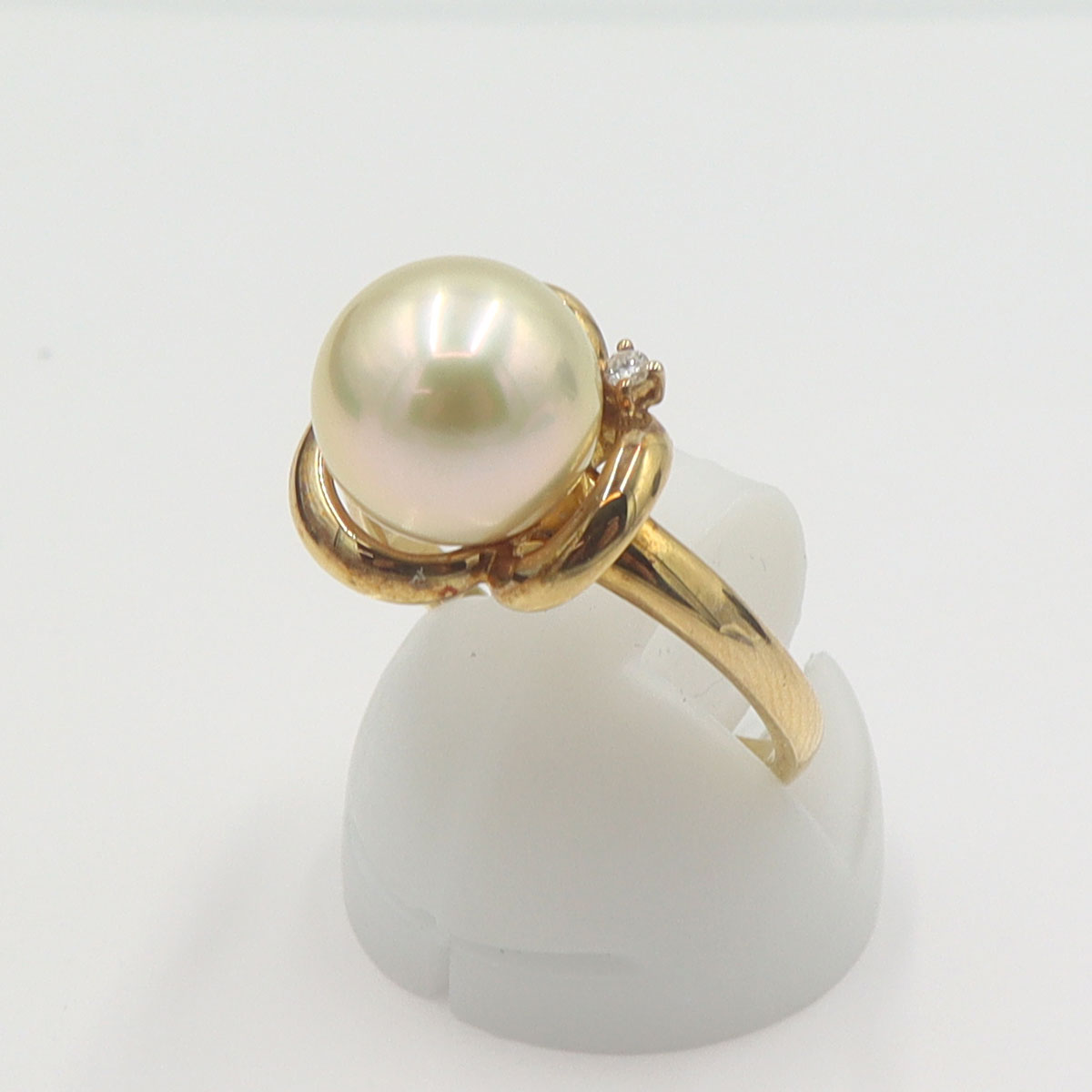 田崎真珠(TASAKI)　K18パールリング　10mm　リングサイズ13号　重量5.29g　レディース(中古)