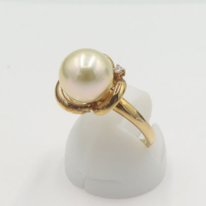 田崎真珠(TASAKI)　K18パールリング　10mm　リングサイズ13号　重量5.29g　レディース(中古)