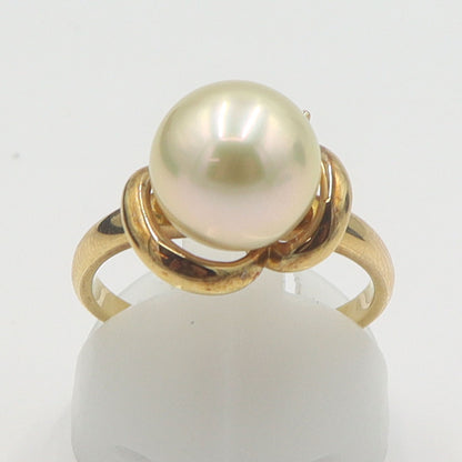 田崎真珠(TASAKI)　K18パールリング　10mm　リングサイズ13号　重量5.29g　レディース(中古)