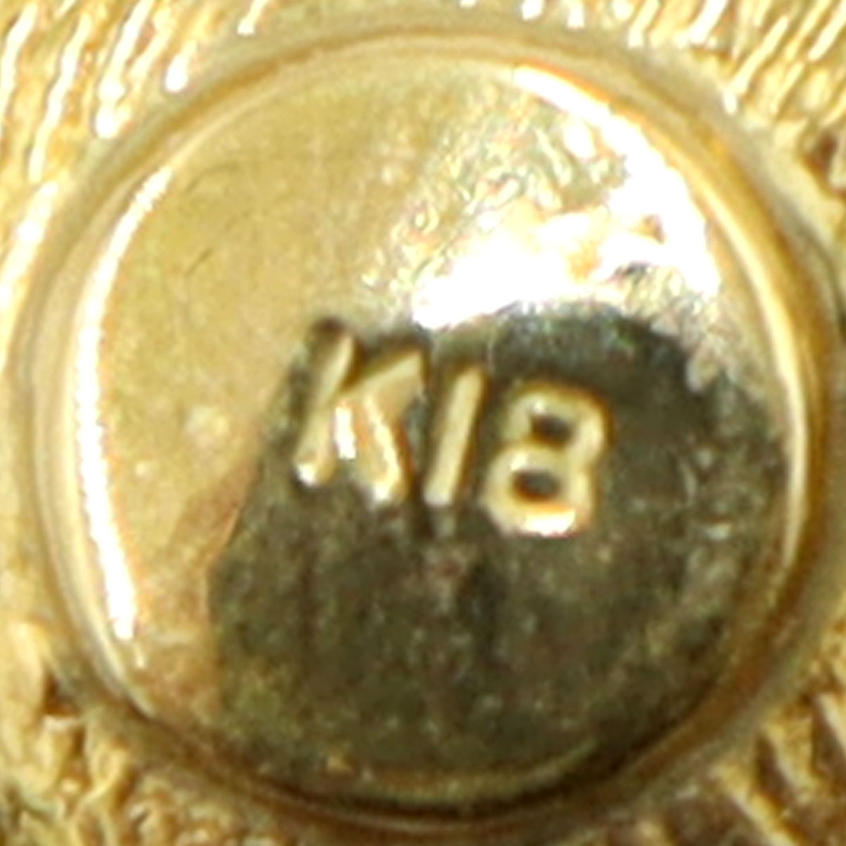 K18ピンブローチ「犬」　重量3.15g　アニマル　レディース(中古)