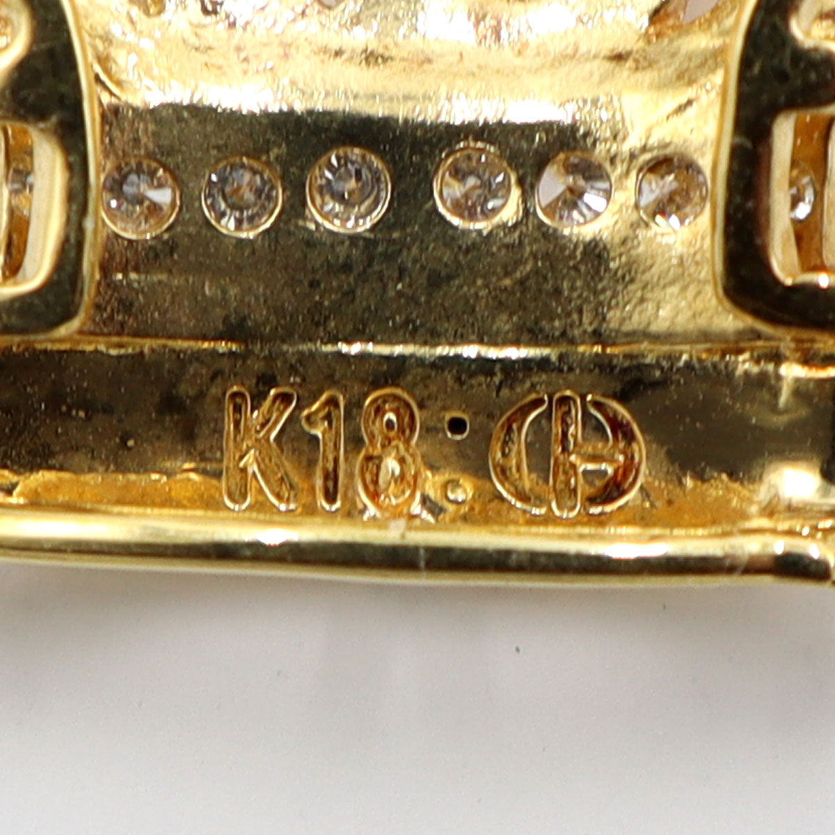 ピースキング-TP (Peace King-TP) K18マルチ石付ペンダントトップ「クラウン・王冠」　重量4.13ｇ(石の重量含む)　レディース(中古)