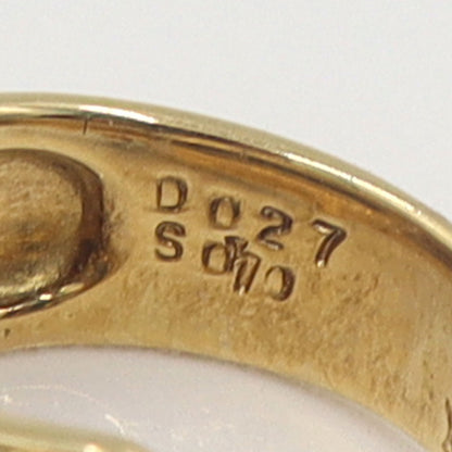 石川暢子(イシカワノブコ/デザイナー)　K18/Pt900オニキスリング　D0.27ct　S0.10ct　リングサイズ5号　重量6.95g　レディース(中古)