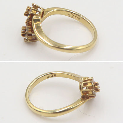 星の砂　K18ダイヤモンドリング　D0.29ct　リングサイズ10号　重量3.61g　レディース(中古)