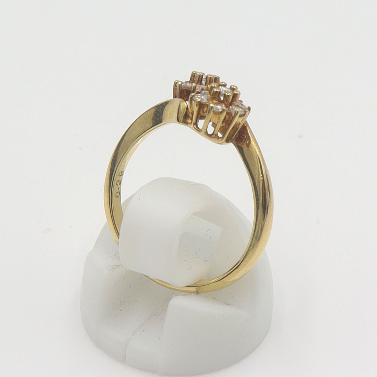 星の砂　K18ダイヤモンドリング　D0.29ct　リングサイズ10号　重量3.61g　レディース(中古)