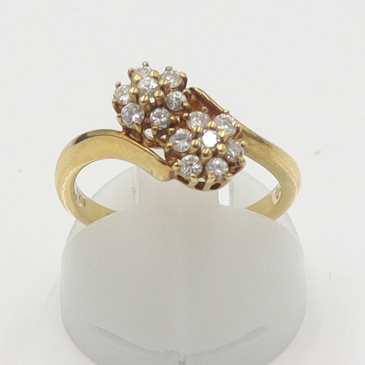 星の砂　K18ダイヤモンドリング　D0.29ct　リングサイズ10号　重量3.61g　レディース(中古)