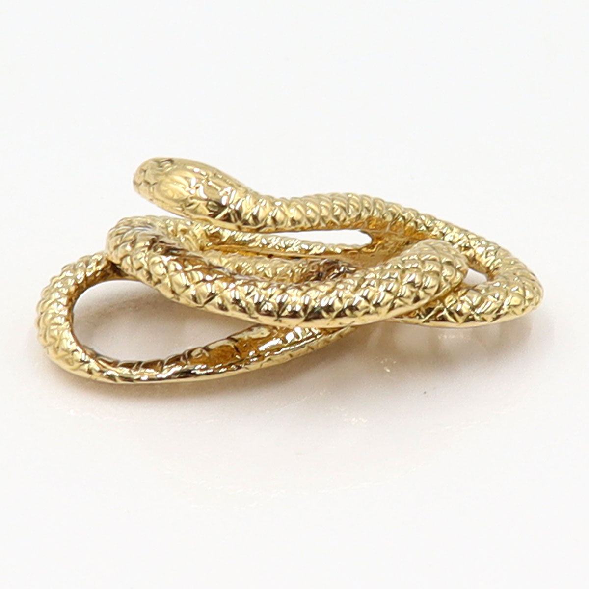 K18ダイヤモンドペンダントトップ「スネーク」　D0.09ct　重量5.53g(石の重量含む)　レディース(中古)