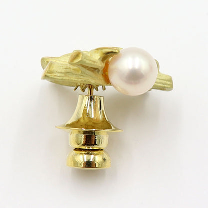 K18パールタイピンブローチ「コアラ」　重量5.90g　アニマル　レディース(中古)