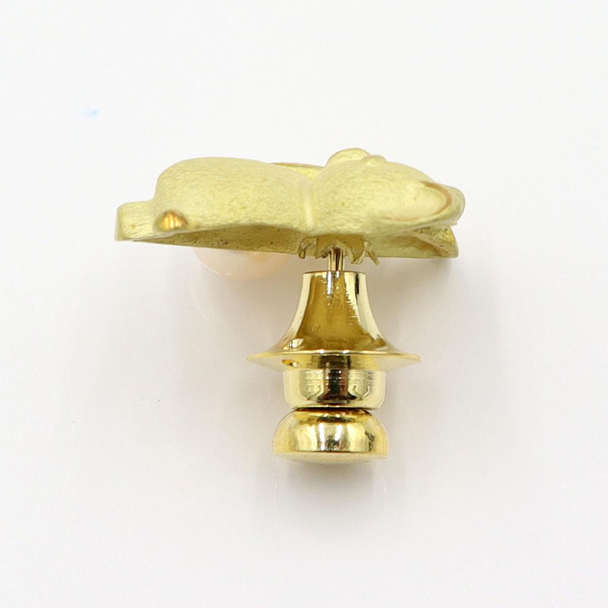 K18パールタイピンブローチ「コアラ」　重量5.90g　アニマル　レディース(中古)